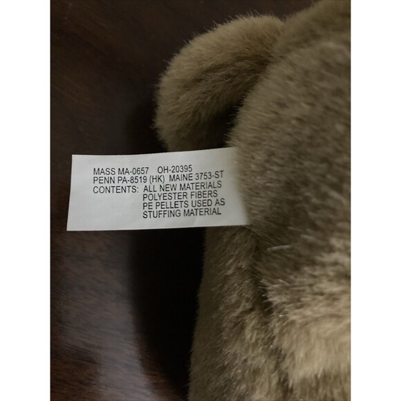 Vintage Carlton Cards Realistic Sharpei puppy dog plush tag bandana neckerchief - Picture 11 of 12